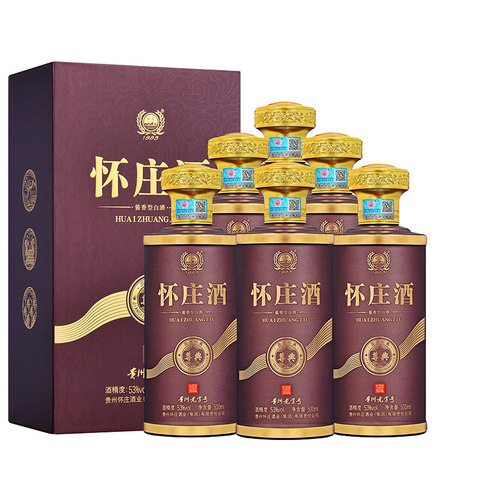 怀庄500ml53度40年老酒厂酱香型