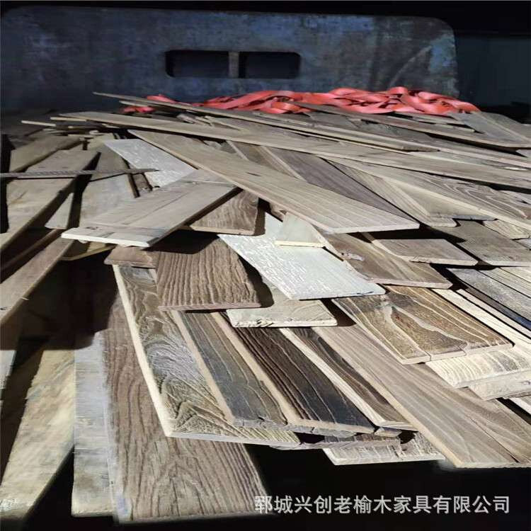 好货。民间旧门板定制护墙板装修木板材加工自然纹理厂家销售