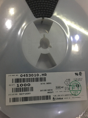 力特0453012.MR陶瓷保险丝1808封装12A快断保险丝65V贴片式保险丝