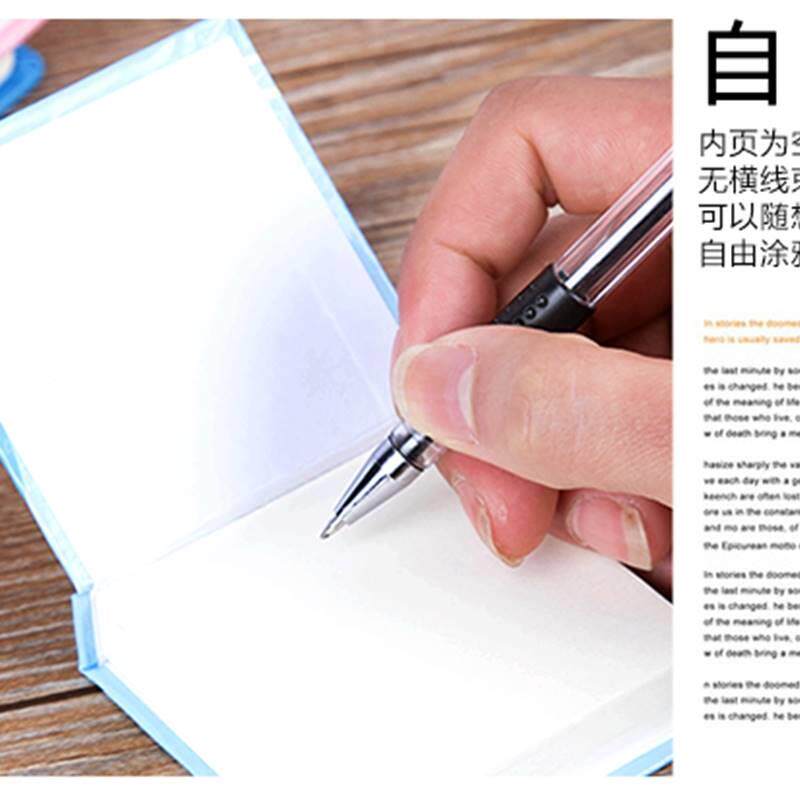 厚约200页记空撕白纸 便签本留可 硬壳正方形办公 小事本随身言本