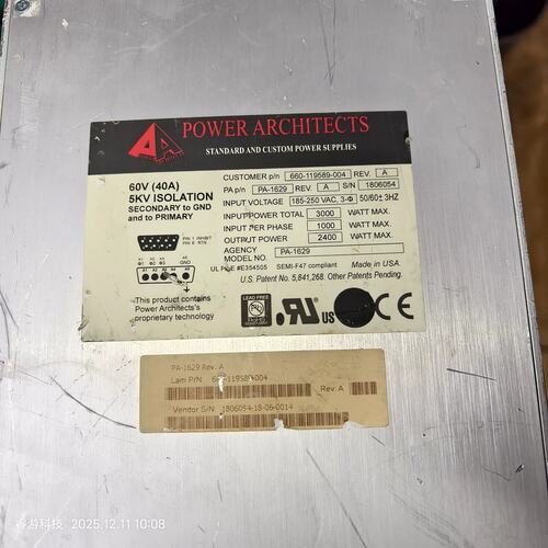 议价POWER ARCHITECTS PA-1629可维修
