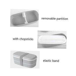 2Layer Lunch Box For Kids Portable Outdoor Plastic Bento Box