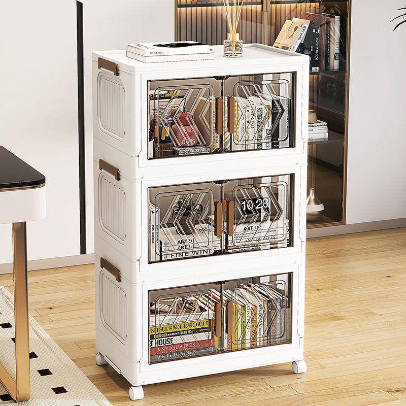 Folding storage cabinet toy multi-layer storage cabinet
