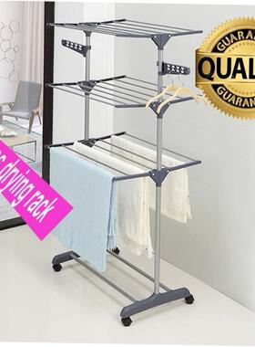 clothes drying rack fold laundry garment dryer hanger 杆衣架