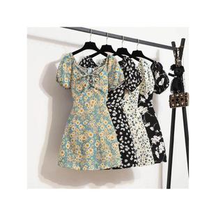 Women Mini Dresses Summer Fashion Female Vestidos Print Flor