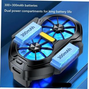 Dual Fan Rechargele Mobile Phone Cooler Universal Cool Hea