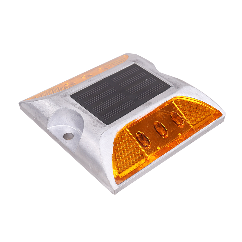 道钉路面凸起反光钉高速公路钉爆闪灯太阳能铝道钉双面发光路