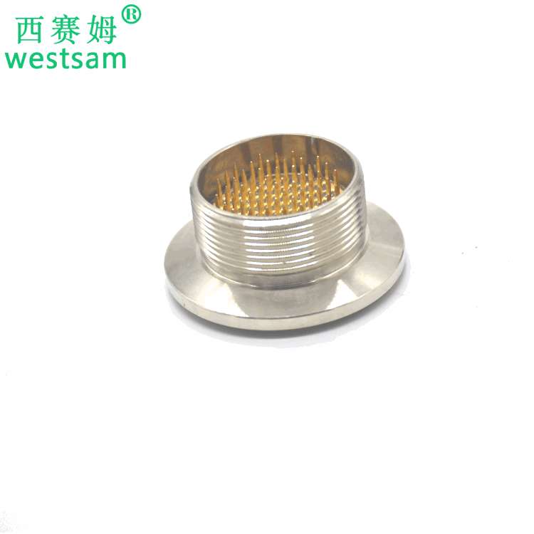 KF40卡箍式圆形安装方式真空气密性圆形连接器MX33-55P公母接头