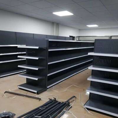 超市货架 小轻型洞洞板单双面连锁小卖铺便利店置物展示货架