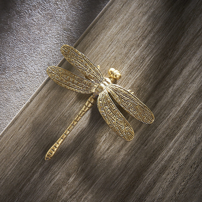 美式复古全铜蜻蜓拉手北欧衣柜门鞋柜橱柜树叶小把手黄铜单孔拉手,餐饮具,茶道/零配,淘宝优惠券,粉丝福利购,淘宝优惠卷