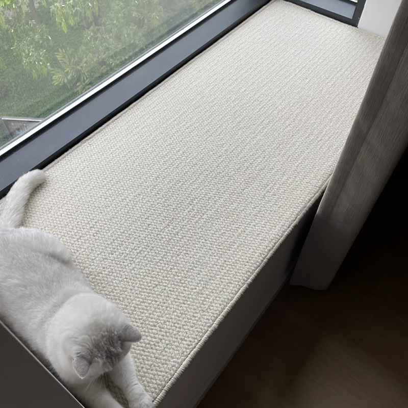 防猫抓飘窗垫窗台垫子仿剑麻地毯落地窗日式榻榻米垫四季通用