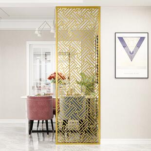 酒店售楼处大堂玄关隔断户外花格园林庭院隔栅工程不锈钢隔断屏风