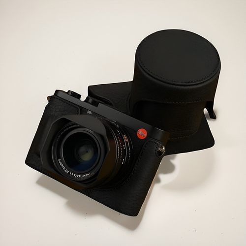 适用于Leica/徕卡Q Q2  Q3真皮底座半套手柄保护套全包相机包莱卡头层牛皮底座真皮相机套摄影包