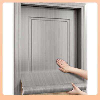 2O6X门贴纸木门翻新自粘整张门贴壁纸旧门改造改色贴膜包门套木纹