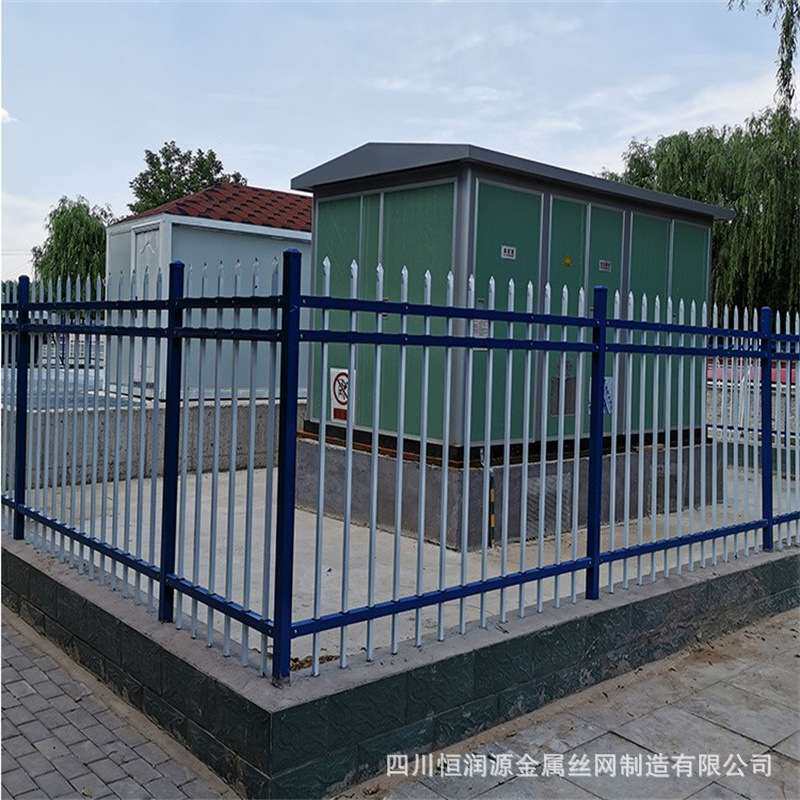 围墙护栏 铁艺栅栏 镀锌铁艺围栏 氟碳漆栏杆 锌钢护栏 庭院栅栏