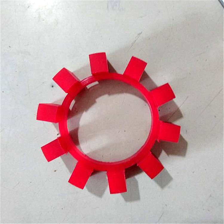 弹性套 柱销联轴器软连接缓冲垫块 聚氨酯星型梅花垫 牛筋胶垫
