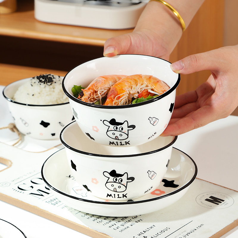 怀美陶瓷卡通大众釉下彩餐具套装