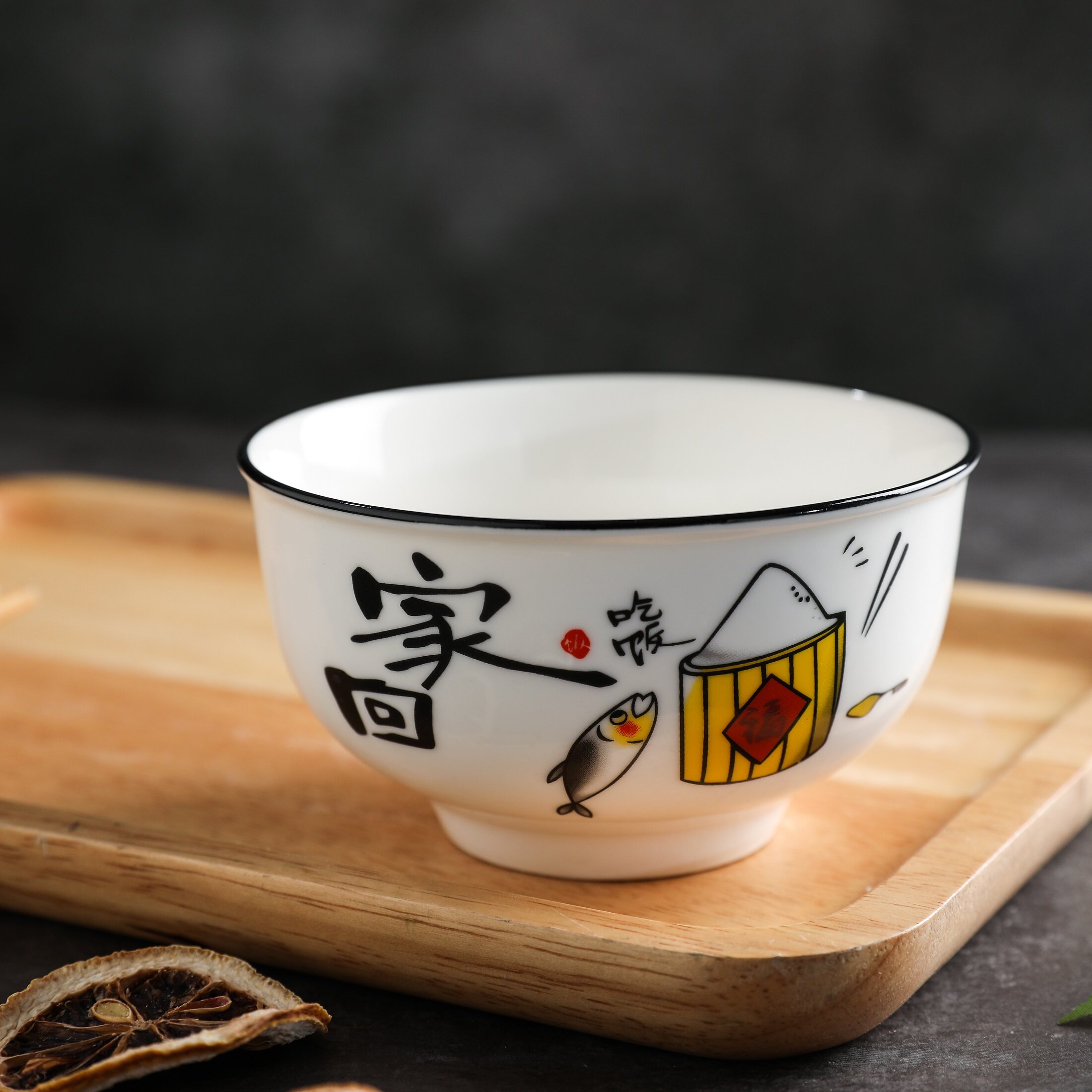 碗碟套装创意家用面汤碗盘单个组合吃饭陶瓷餐具可爱中式碗盘子