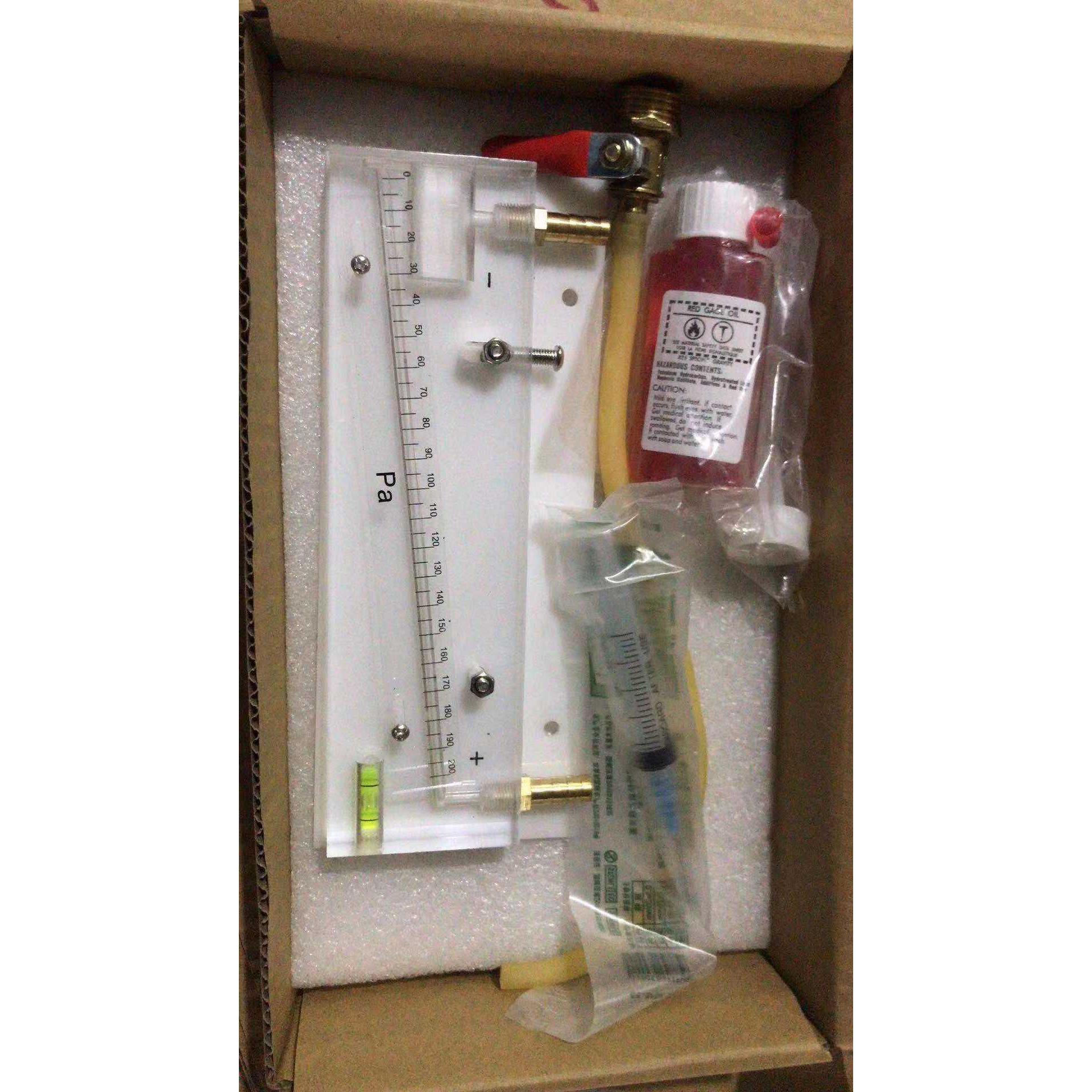 人防防化值班室实验室安装工程用 倾斜式测压装置 豪华式微压计