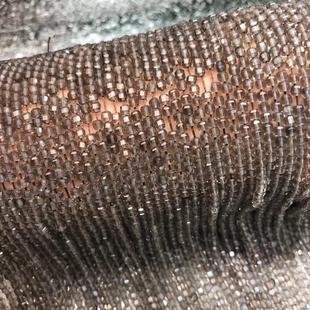 20253MM 天然浅色茶晶 方糖钻石面散珠 切角立方体四方块形半成品