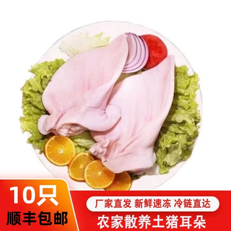 【顺丰包邮】新鲜速冻猪耳朵生鲜冷冻卤煮专用整耳带根食材批发