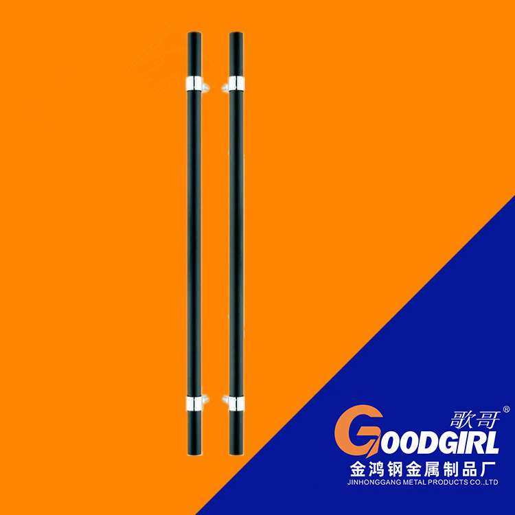 玻璃门把手明装办公室玻璃门哑黑色圆管大拉手简约加厚不锈钢把手,基础建材,大拉手,淘宝优惠券,粉丝福利购,淘宝优惠卷