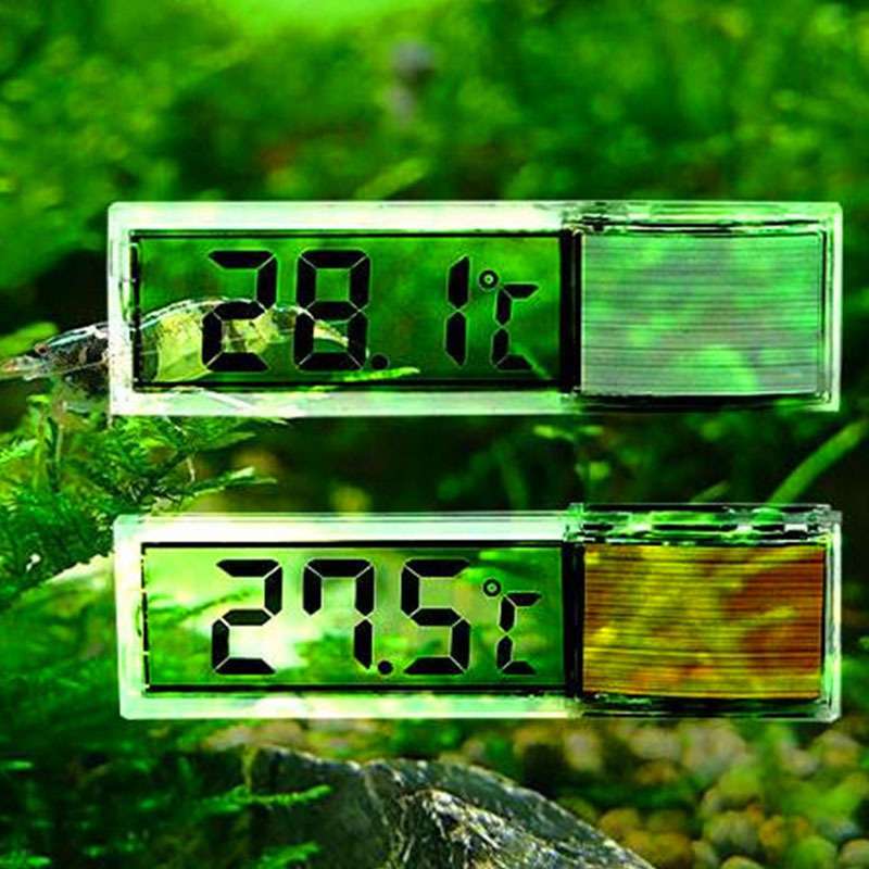 3D数字鱼缸温度表温度计电子温度计电子水温表LED水晶感应式节能