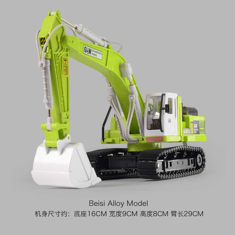 大号合金吊车玩具儿童工程车套装起重机吊机卡车挖掘机搅拌车男孩