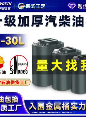 立式不锈钢盖汽油桶10L20L30L柴油桶存储备用油箱农用运输手提桶