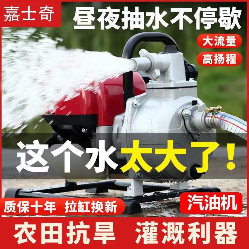 德国进口汽油抽水泵灌溉菜园农用小型自吸泵高扬程大流量浇水机