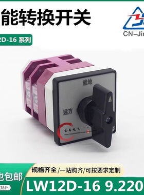 万能转换开关LW12D-16 9.2202.2就地远方二档二节LW21 LW112旋钮