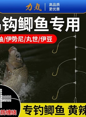 串钩鲫鱼专用防缠绕金袖伊势尼丸世串钩白条黄辣丁发竿抛竿线组