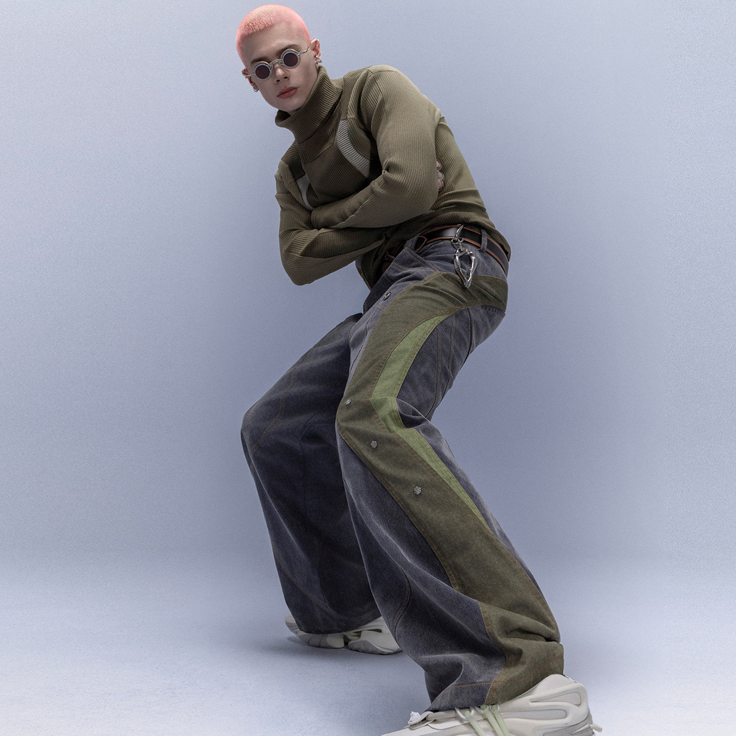 XIPHEVIL「银岚流光牛仔裤」植绒