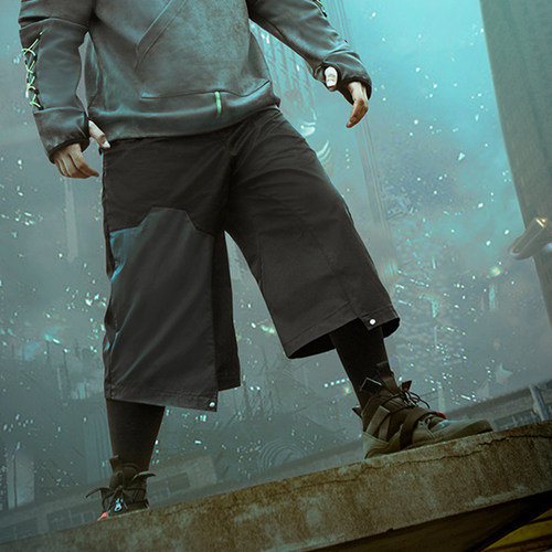 XIPHEVIL枪包磁力扣武士七分裤