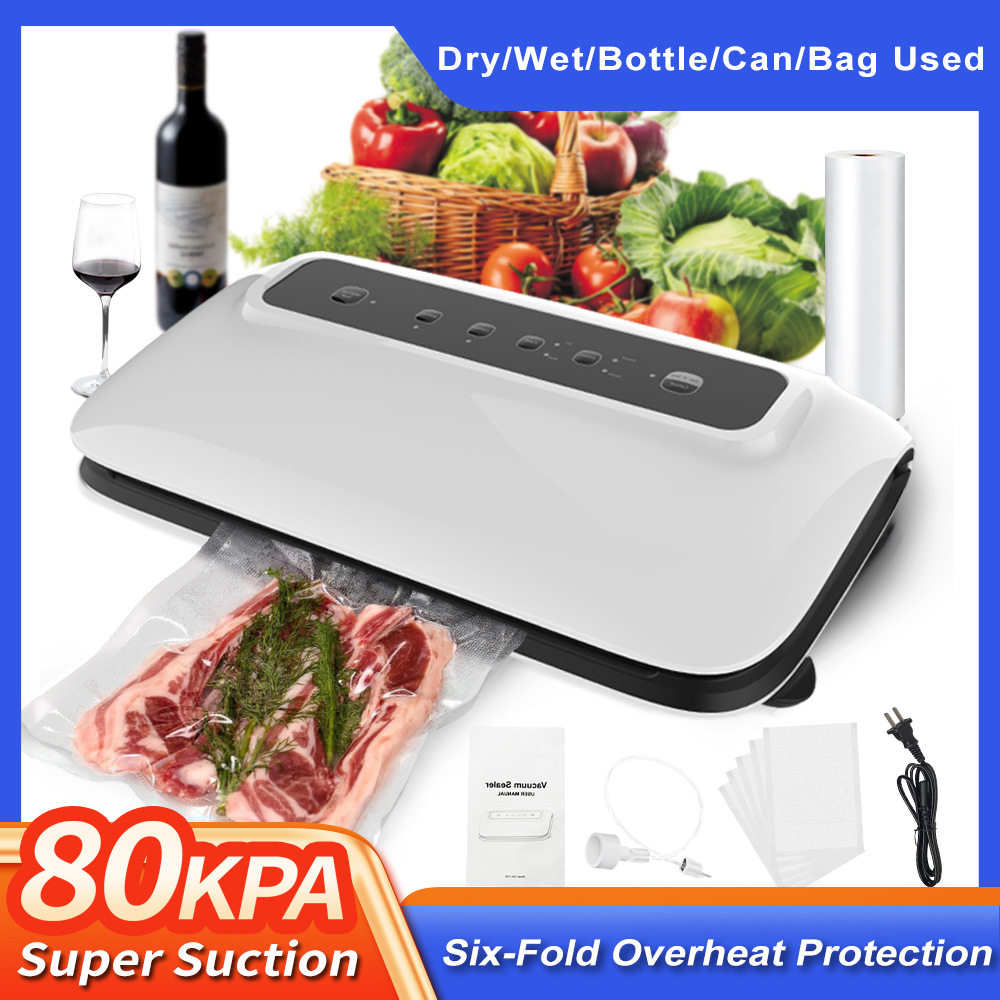 Vacuum Sealer -80kPa Continuous Vacuum Food Sealer真空封口机