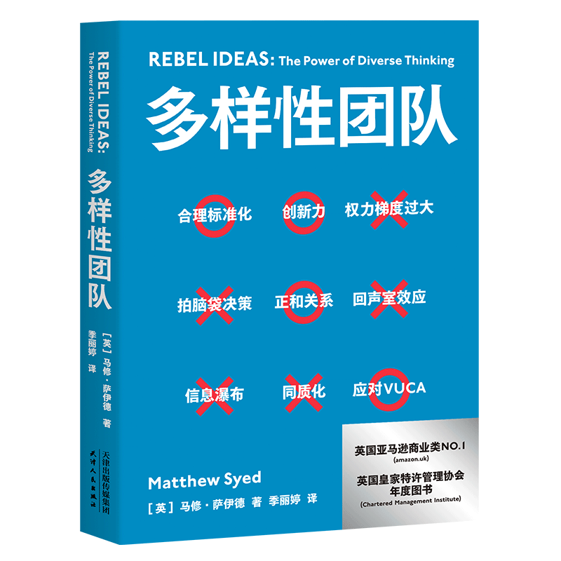多样性团队 马修·萨伊德 英国管理著作 理论结合案例 高效团队工作法 企业管理 组织管理 果麦出品