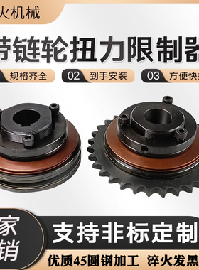 TL350扭力限制器500扭矩离合器配带链轮250摩擦式过载保护器200-2