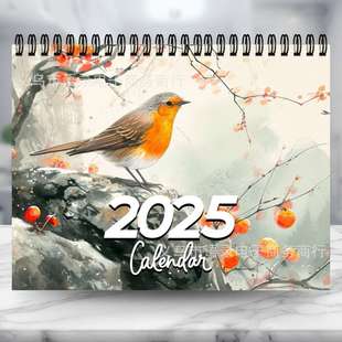 Month 2025 Calendar 2025鸟类日历12个月日历 Bird