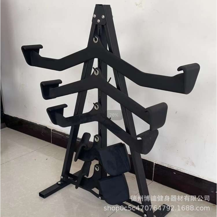 拉背把手架子拉背神器健身器材高位下拉低拉划船练背龙门架配件杆