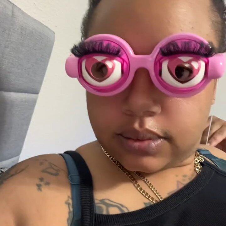 眨眼眼镜吸管抖音同款疯狂的眼睛新奇创意搞笑搞怪儿童玩具跨境整