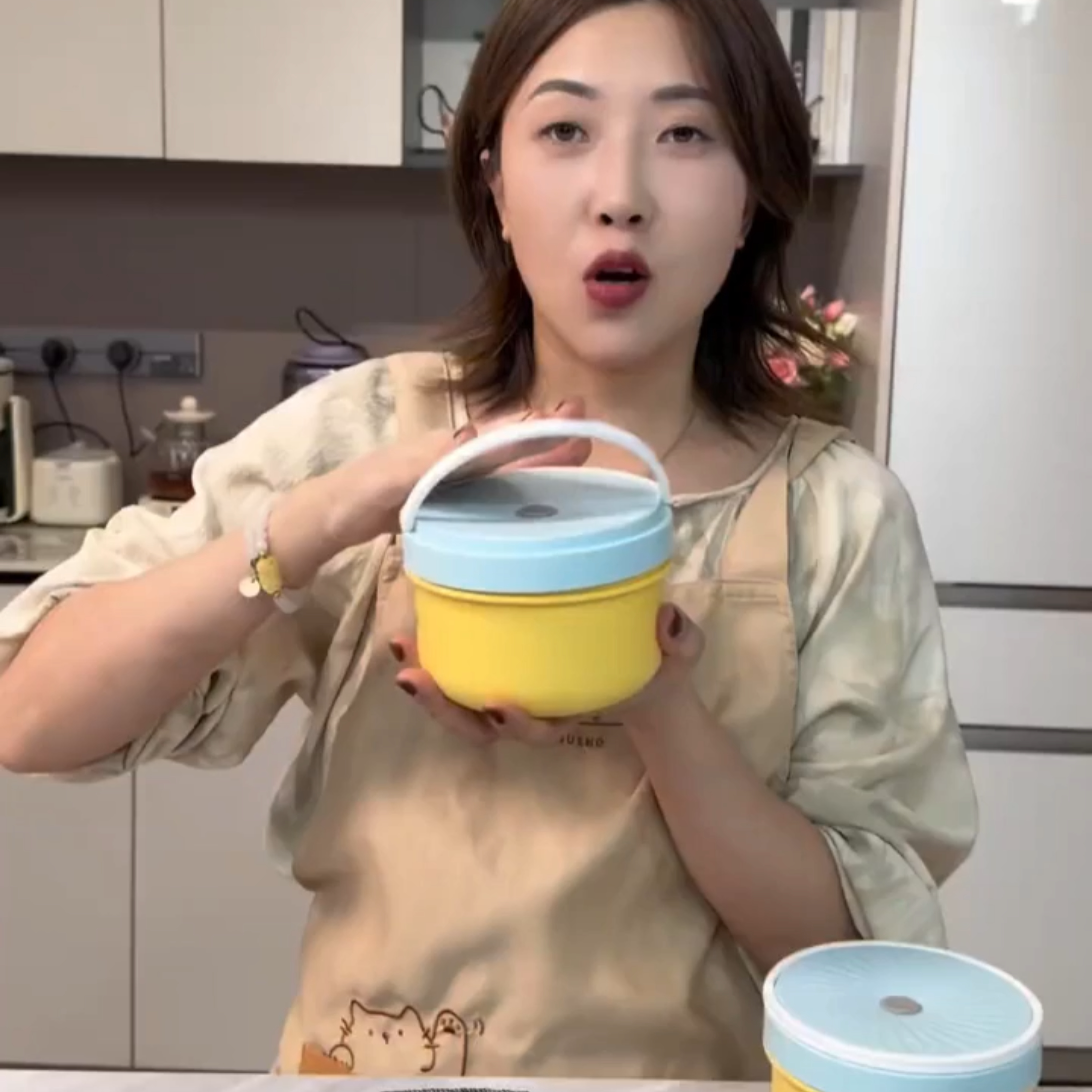 陶瓷可进微波炉饭盒上班族专用学生保鲜盒便当盒保温加热号便当碗