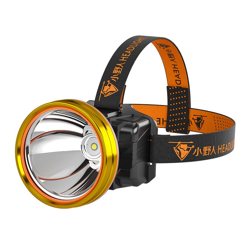 户外LEfD夜钓远射应急充电感应头灯野钓矿灯锂探照头戴式电筒