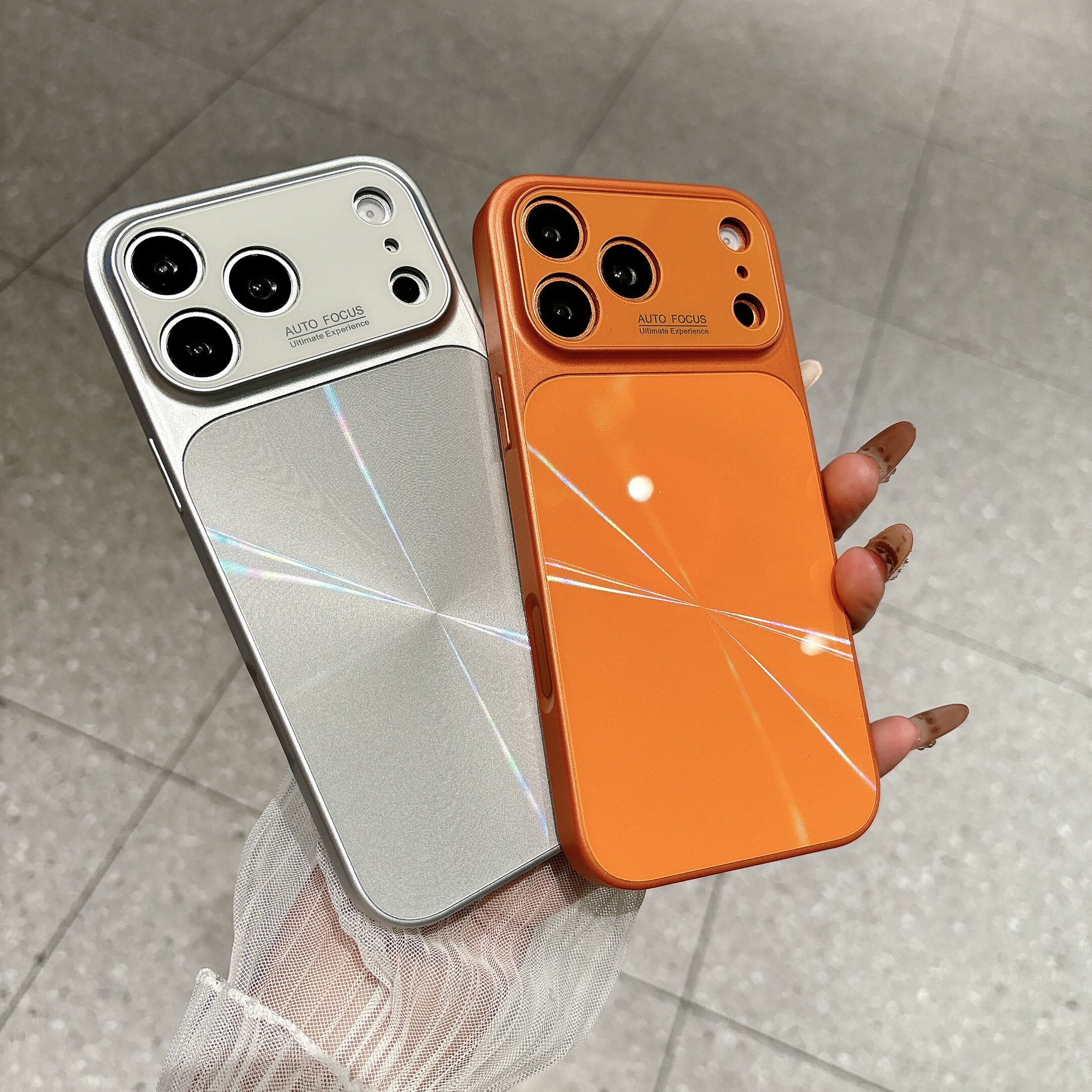 个性极光ins风大视窗手机壳iPhone16全包苹果17promax高级感15pro男女14pro情侣款13适用三星S26Ultra保护套