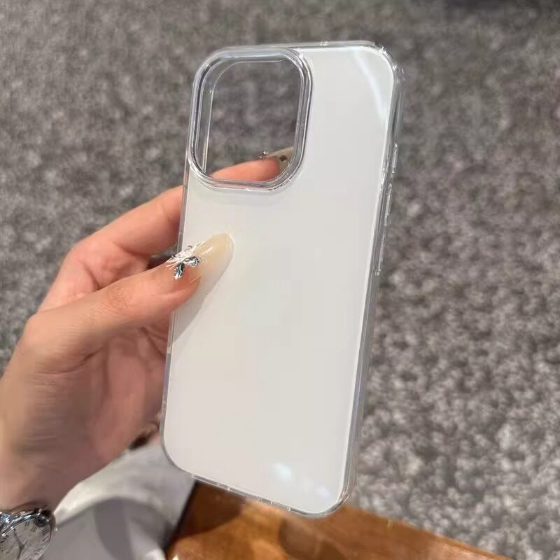 日韩ins简约高级感纯色壳适用苹果16promax手机壳iPhone15女新款14个性16时尚13小众16Pro防摔15pro保护套男