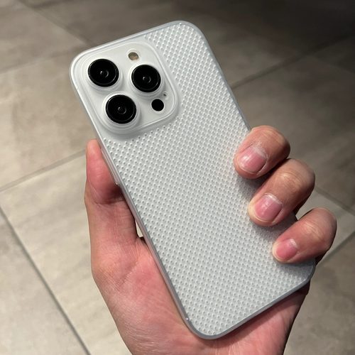 苹果13/14/15pp硬壳超薄透气散热