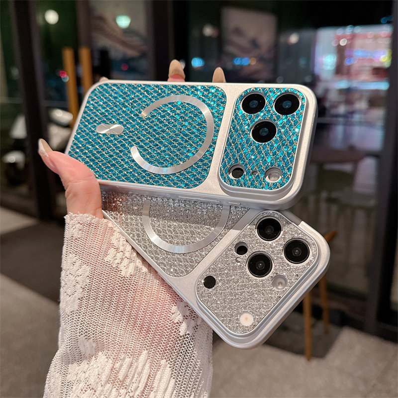 闪粉亮片磁吸iPhone17手机壳