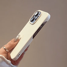 简约半包肤感高级适用iphone15pro纯色手机壳13马卡龙14苹果12Max散热防摔11小红书爆款同款x/xr情侣保护套