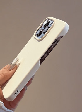 简约半包肤感高级适用iphone15pro纯色手机壳13马卡龙14苹果12Max散热防摔11小红书爆款同款x/xr情侣保护套