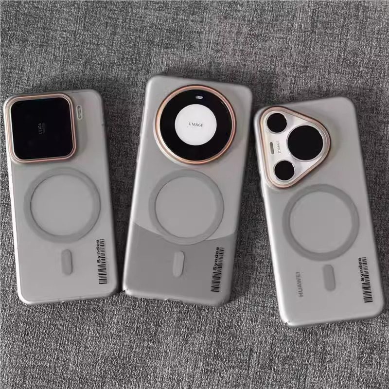 钛灰色柔纱高级感轻奢适用小米15手机壳14/13华为mate70/60pro磁吸磨砂肤感荣耀Magic7pro个性网红ins风超薄+