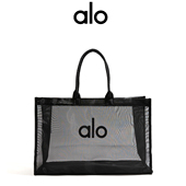 Alo透明网包编织镂空沙滩包户外运动包健身包瑜伽包大容量网纱包